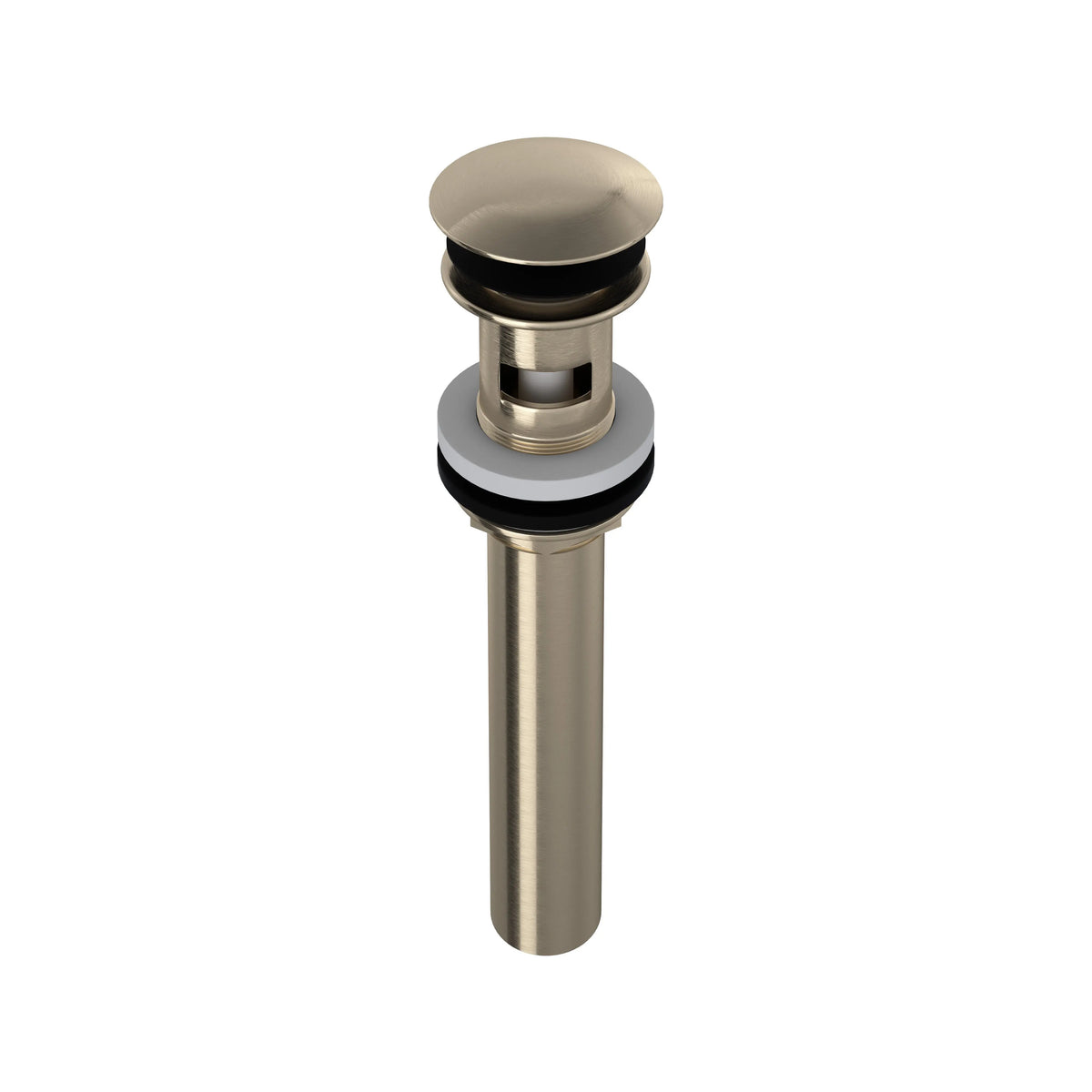 ROHL Lavatory Push Drain With Overflow 5447 - Satin Nickel