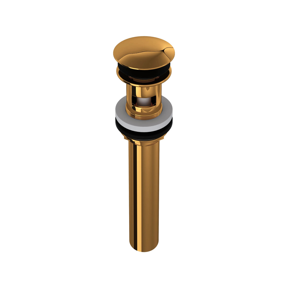 ROHL Lavatory Push Drain With Overflow 5447 - Italian Brass