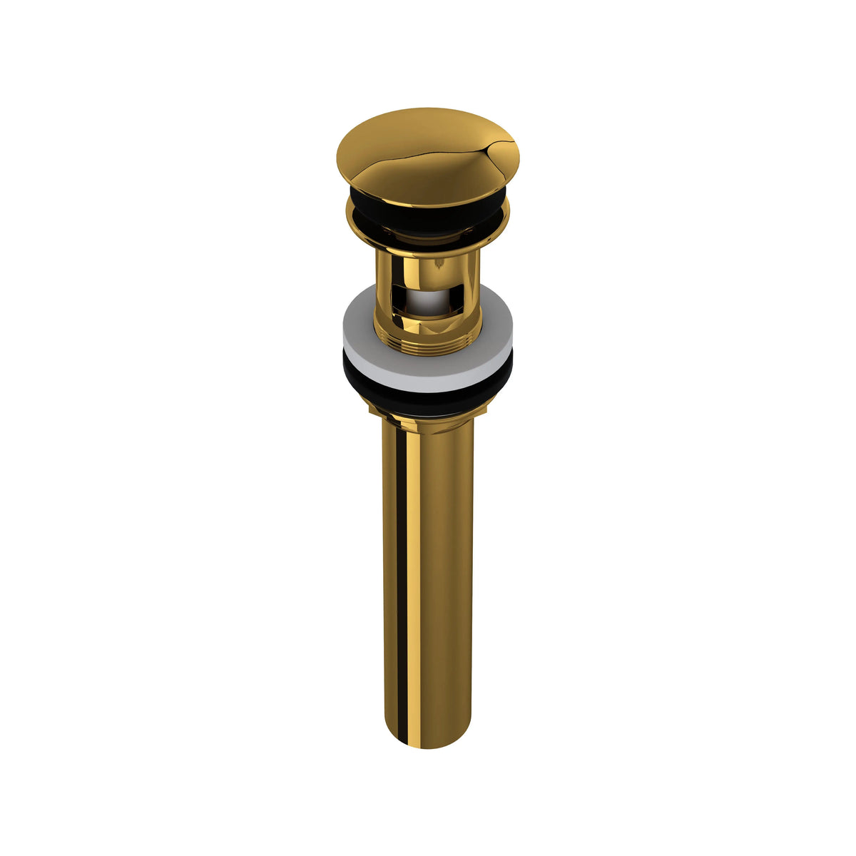 ROHL Lavatory Push Drain With Overflow 5447 - Unlacquered Brass