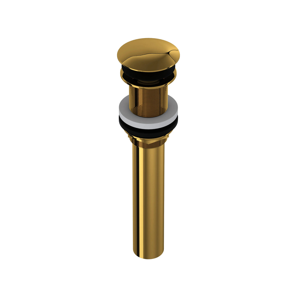 ROHL Lavatory Push Drain Without Overflow 5445 - Unlacquered Brass