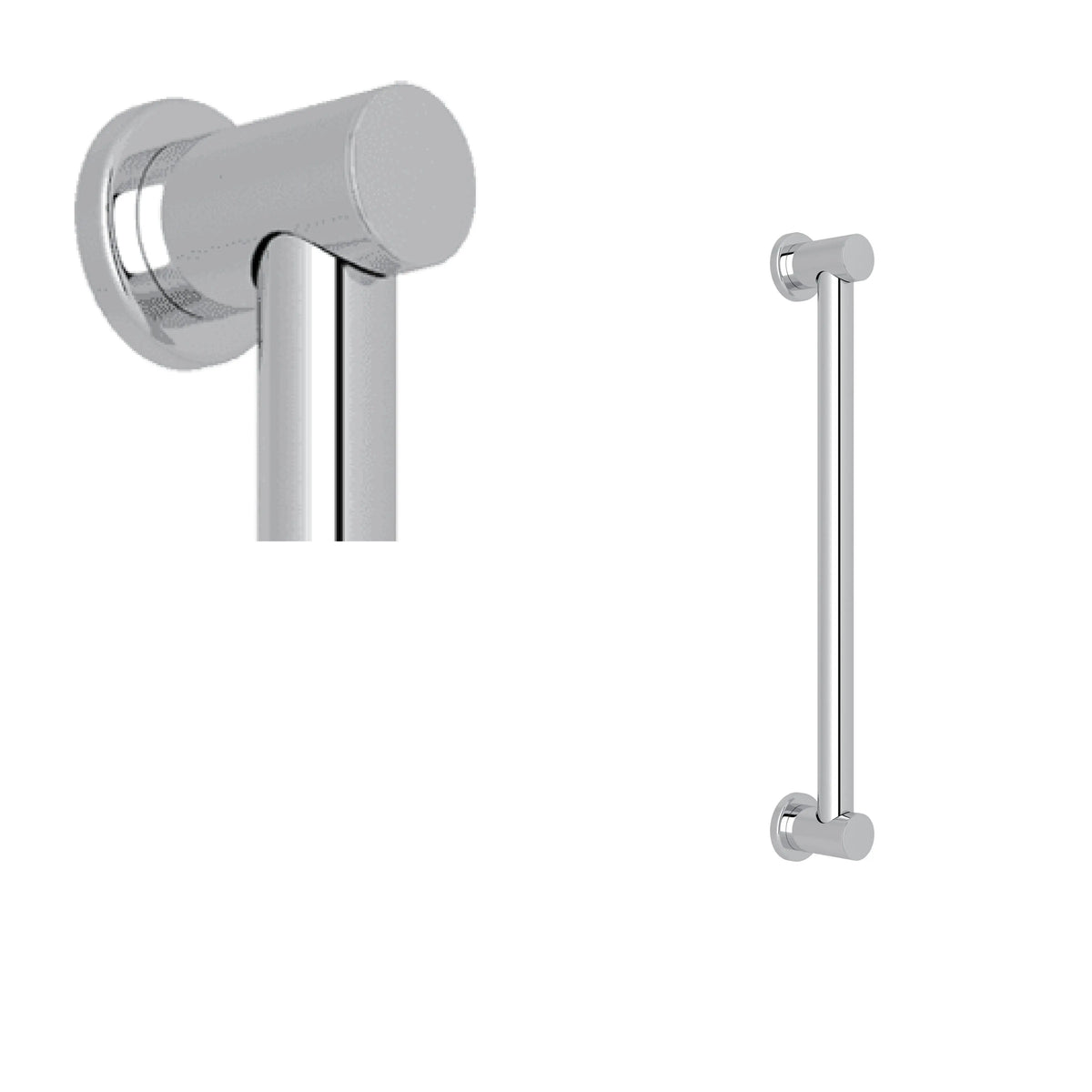 ROHL Lombardia 18" Grab Bar 1265 - Polished Chrome