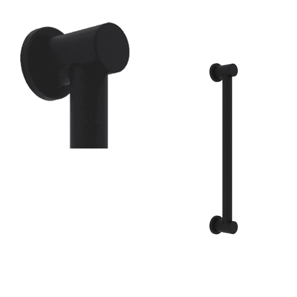 ROHL Lombardia 18" Grab Bar 1265 - Matte Black