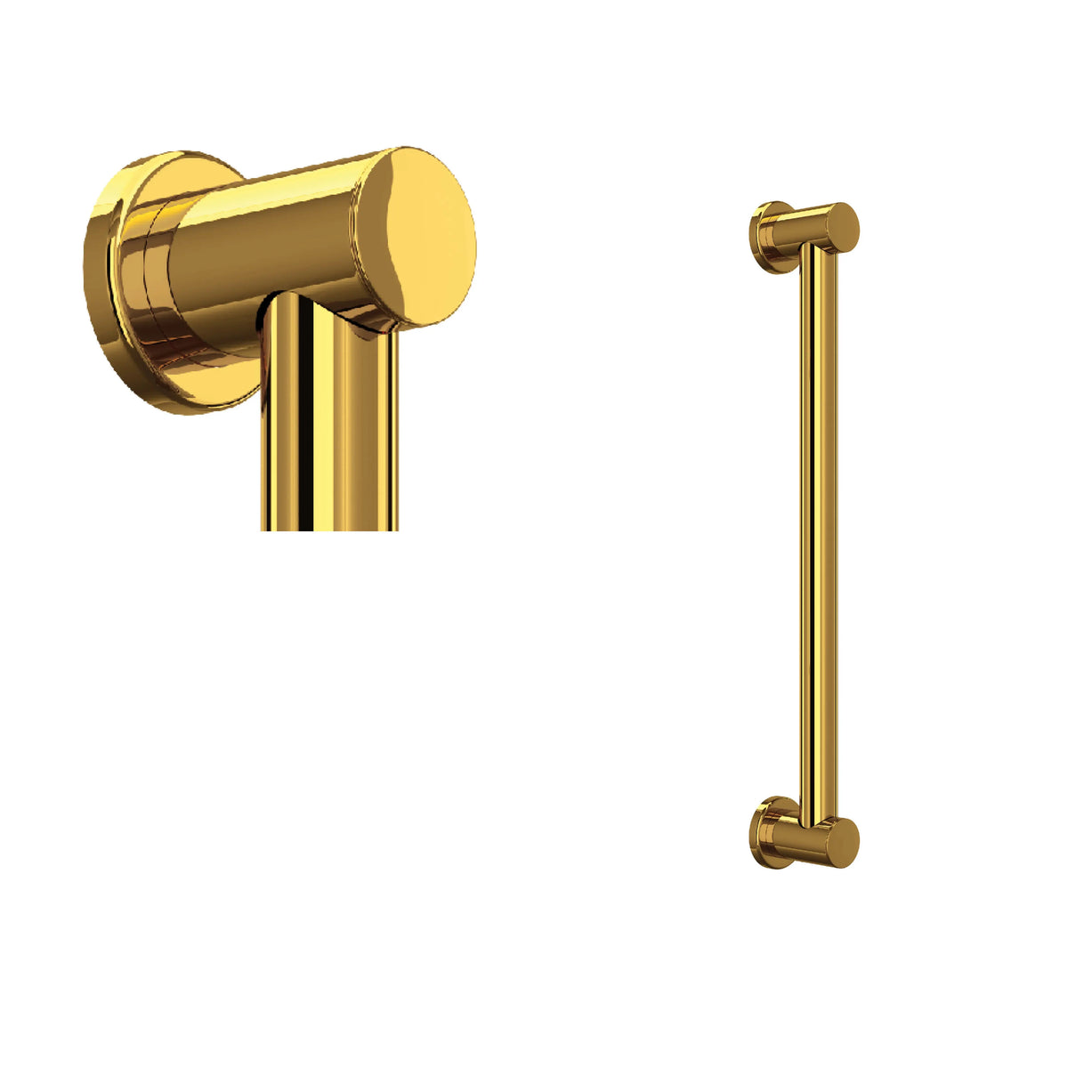 ROHL Lombardia 18" Grab Bar 1265 - Unlacquered Brass