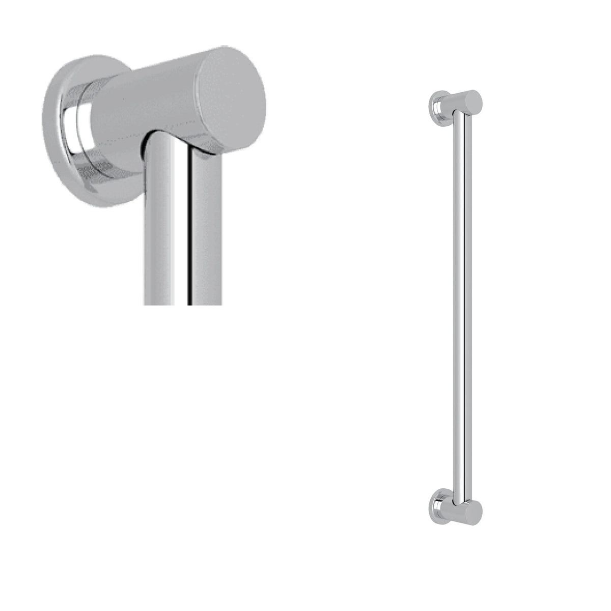 ROHL Lombardia 24" Grab Bar 1266 - Polished Chrome