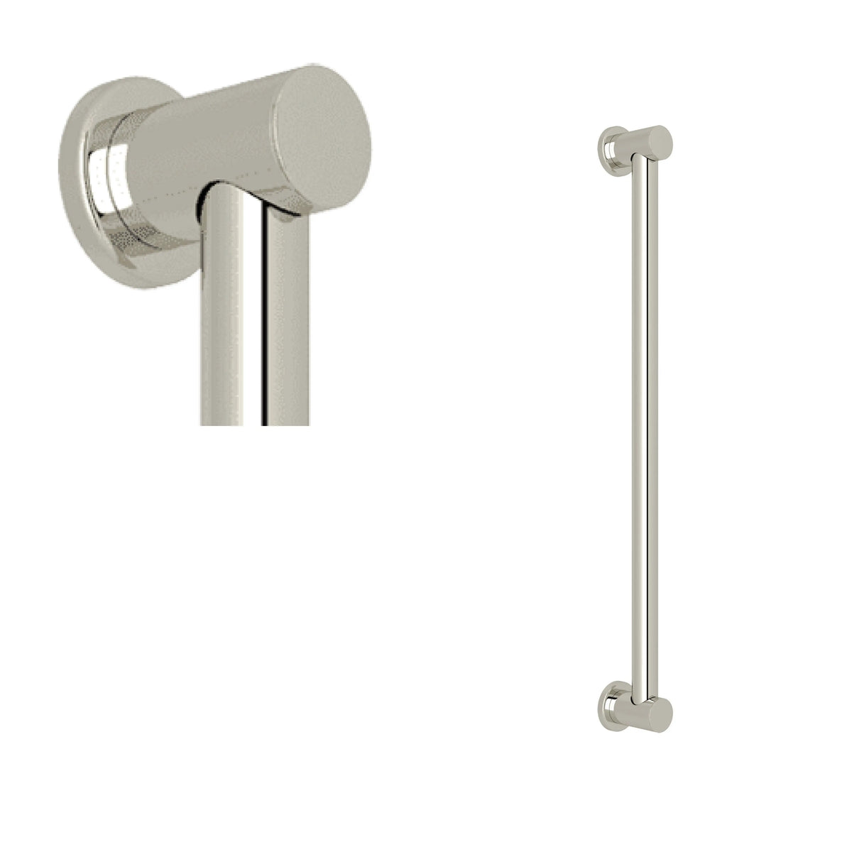 ROHL Lombardia 24" Grab Bar 1266 - Polished Nickel