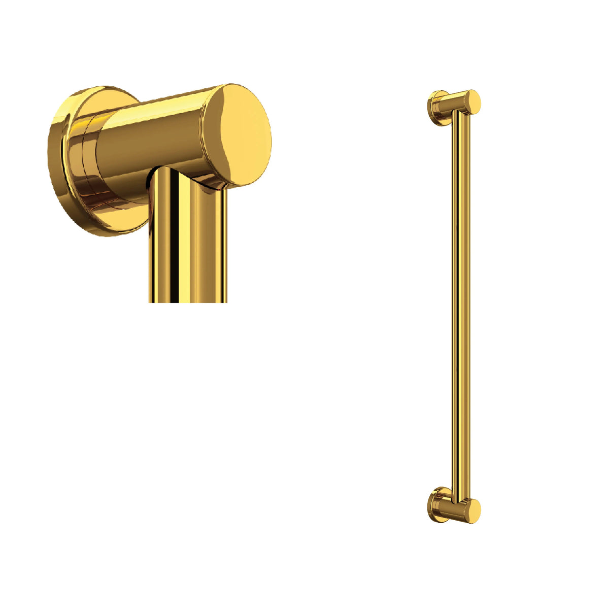 ROHL Lombardia 24" Grab Bar 1266 - Unlacquered Brass