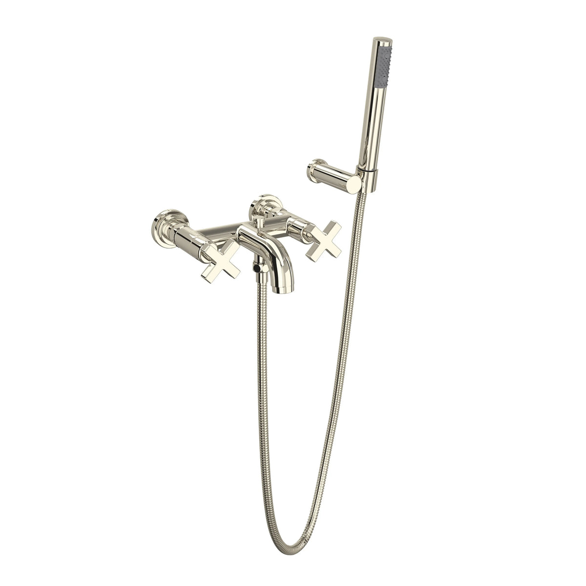 ROHL Lombardia Exposed Wall Mount Tub Filler A2202XM - Polished Nickel