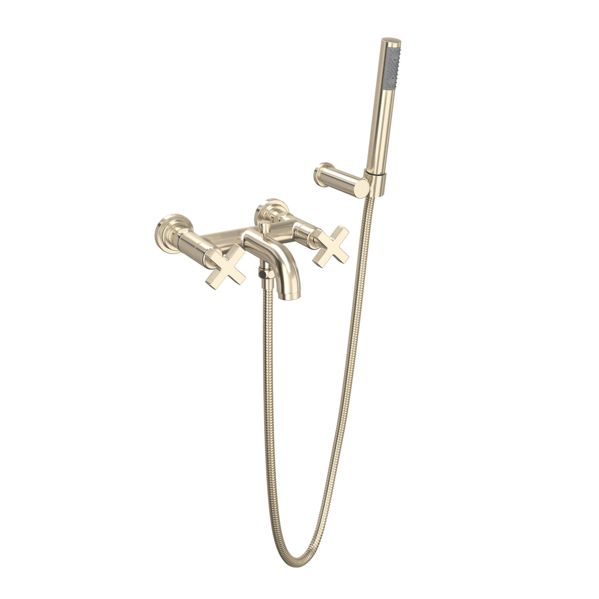 ROHL Lombardia Exposed Wall Mount Tub Filler A2202XM - Satin Nickel