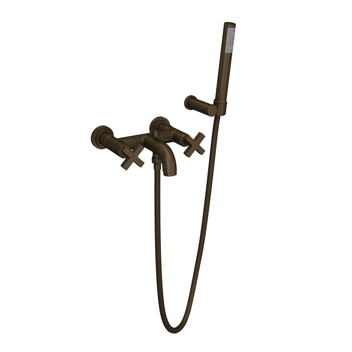 ROHL Lombardia Exposed Wall Mount Tub Filler A2202XM - Tuscan Brass