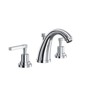 ROHL Lombardia Widespread Lavatory Faucet With C-Spout A1208LM - Polished Chrome