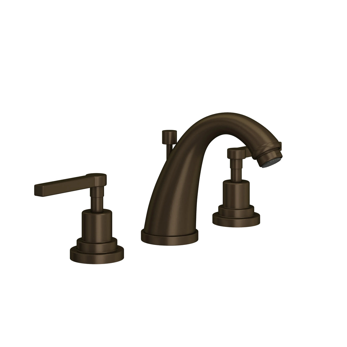 ROHL Lombardia Widespread Lavatory Faucet With C-Spout A1208LM - Tuscan Brass