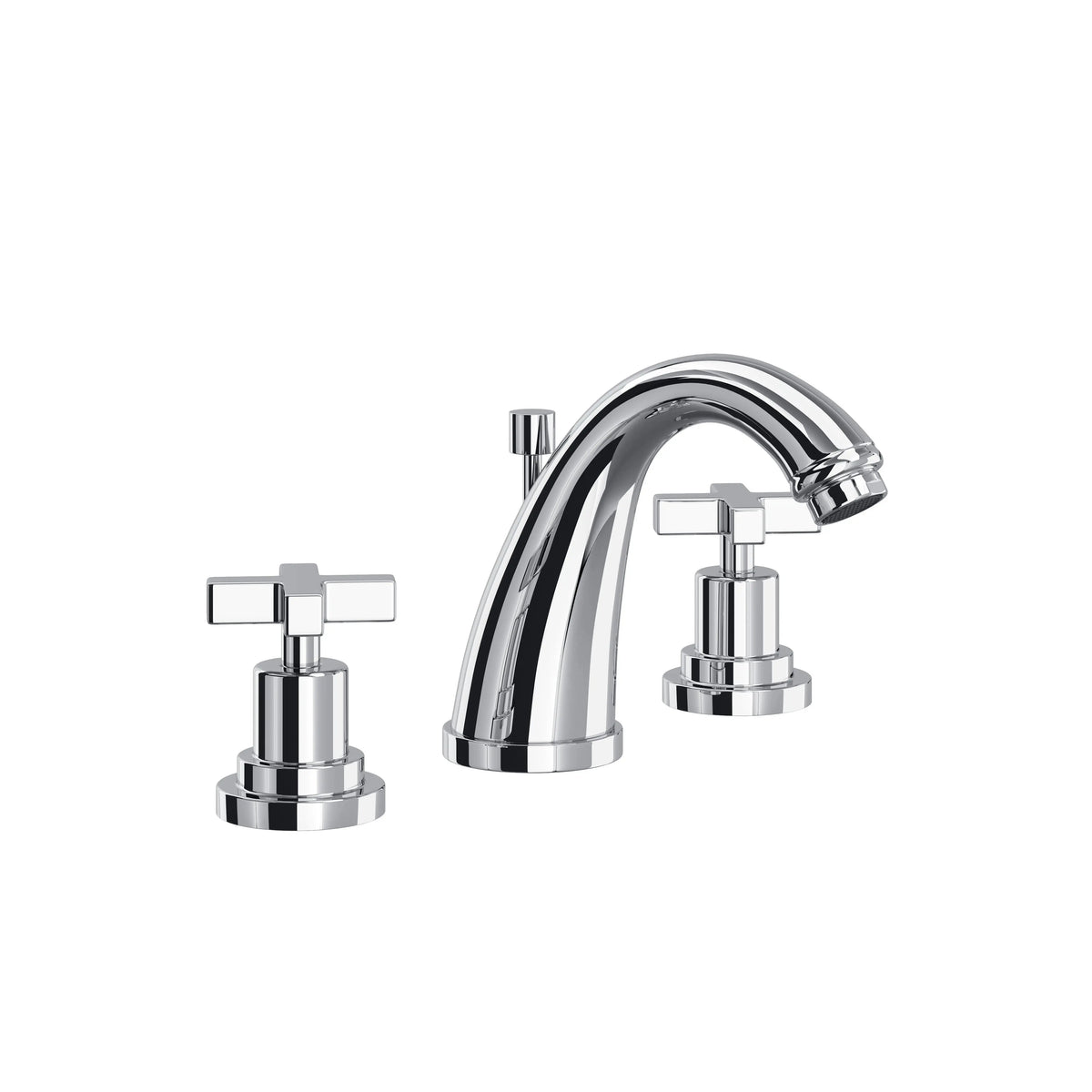 ROHL Lombardia Widespread Lavatory Faucet With C-Spout A1208XM - Polished Chrome
