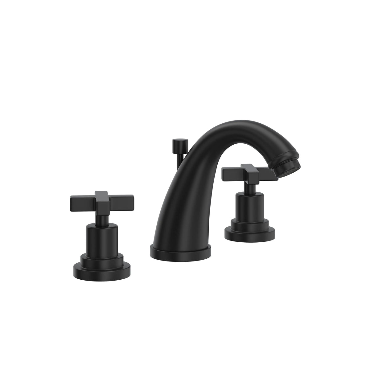 ROHL Lombardia Widespread Lavatory Faucet With C-Spout A1208XM - Matte Black