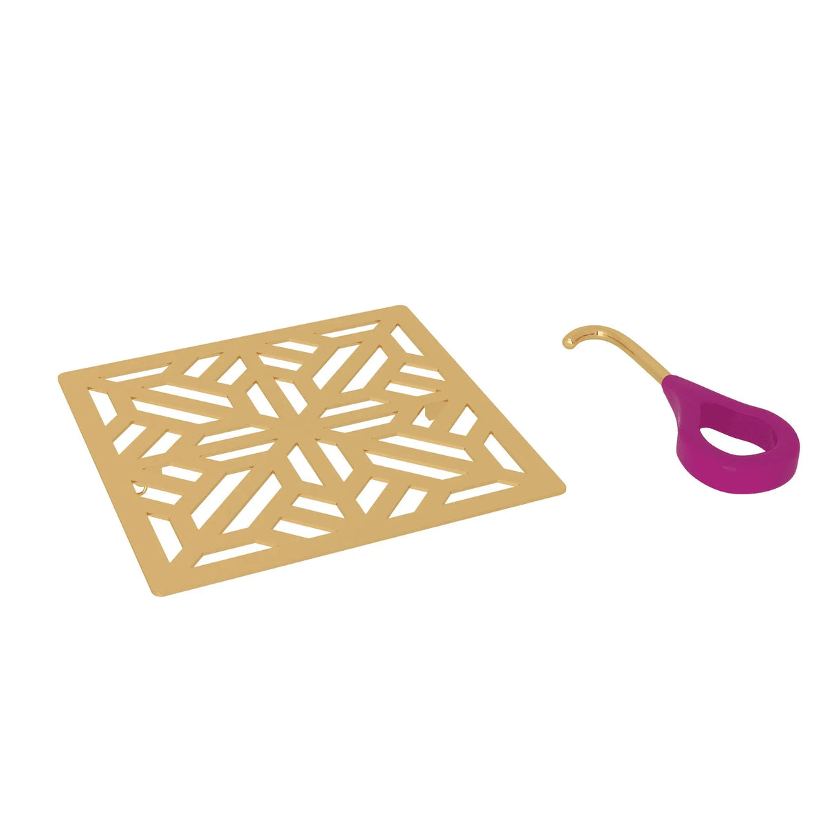 ROHL Mosaic Decorative Drain Cover DC3144 - Italian Brass