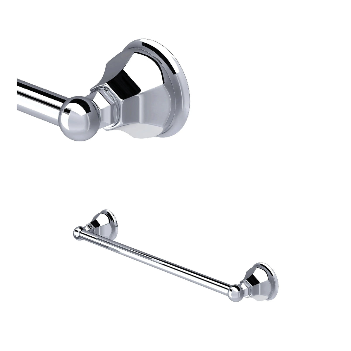 ROHL Palladian 18" Towel Bar A6886/18 - Polished Chrome
