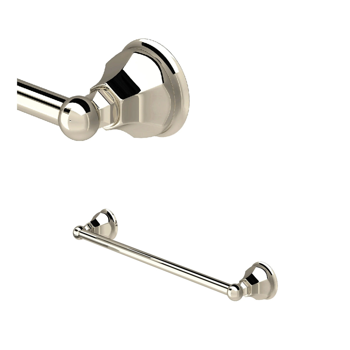 ROHL Palladian 18" Towel Bar A6886/18 - Polished Nickel