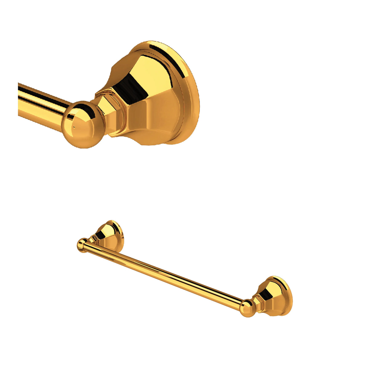 ROHL Palladian 18" Towel Bar A6886/18 - Italian Brass
