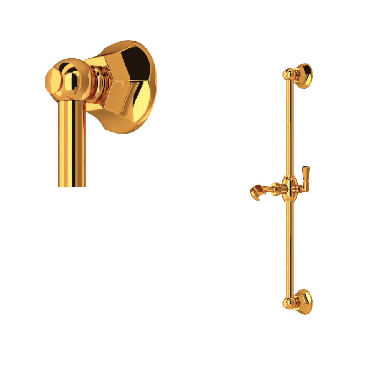 ROHL Palladian 24" Slide Bar 1230 - Italian Brass