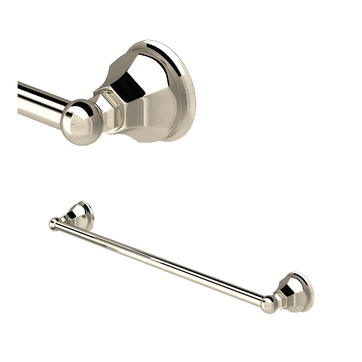 ROHL Palladian 24" Towel Bar A6886/24 - Polished Nickel