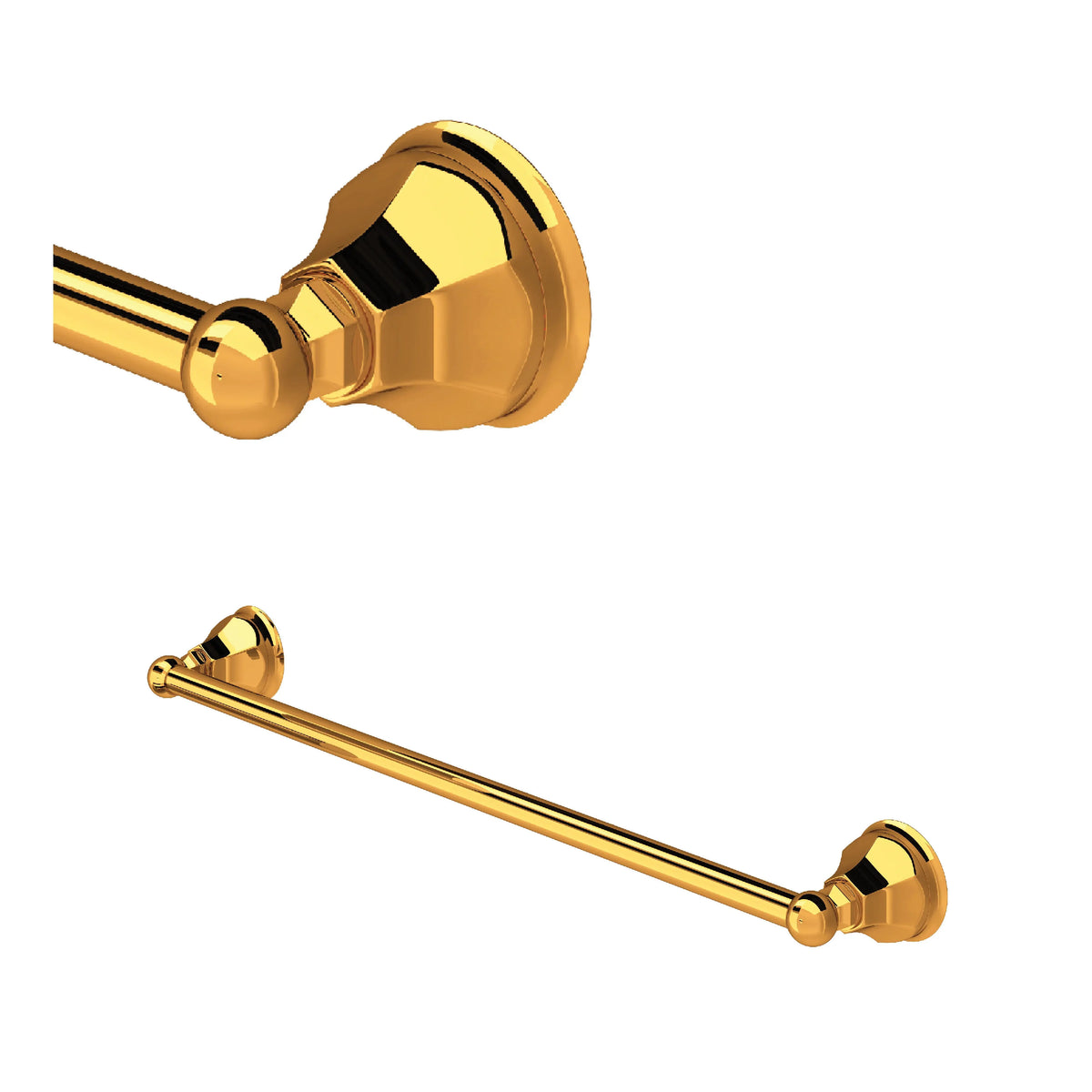 ROHL Palladian 24" Towel Bar A6886/24 - Italian Brass