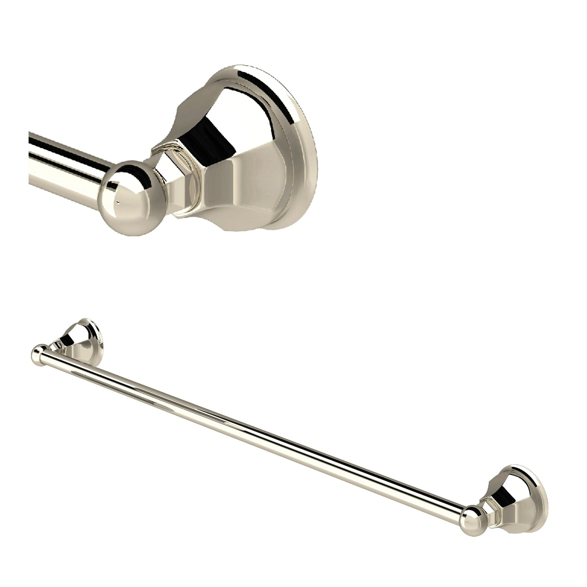 ROHL Palladian 30" Towel Bar A6886/30 - Polished Nickel