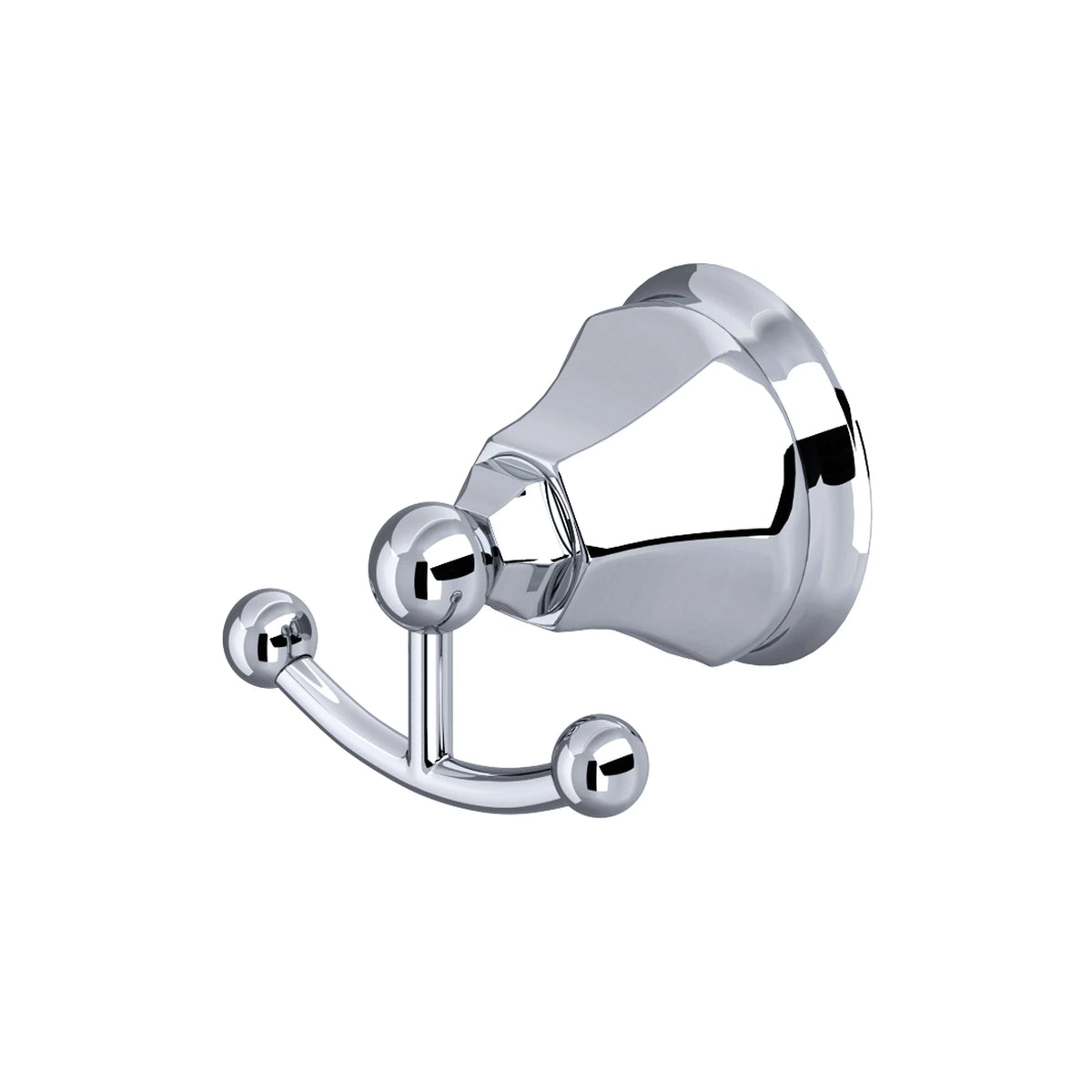 ROHL Palladian Double Robe Hook A6881 - Polished Chrome