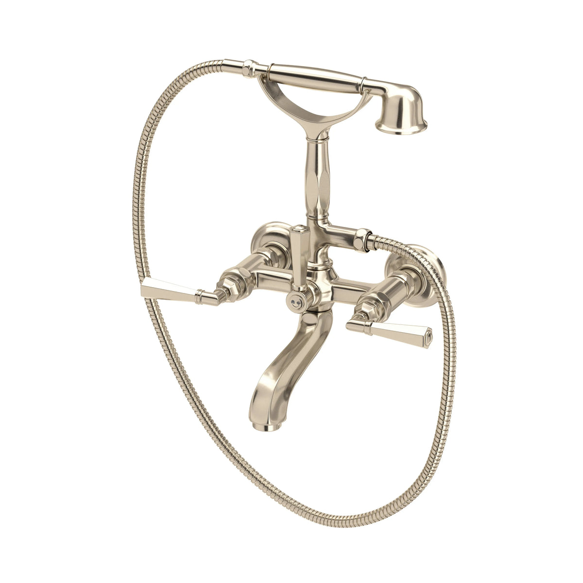 ROHL Palladian Exposed Wall Mount Tub Filler A1901 - Satin Nickel