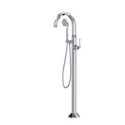 ROHL Palladian Single Hole Floor Mount Tub Filler Trim TPN06HF1 - Polished Chrome