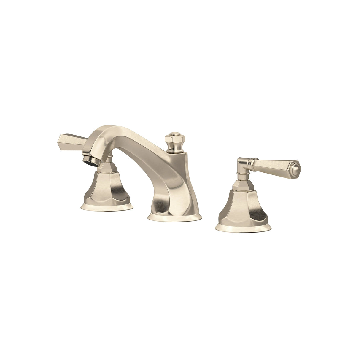 ROHL Palladian Widespread Lavatory Faucet With Low Spout A1908 - Satin Nickel