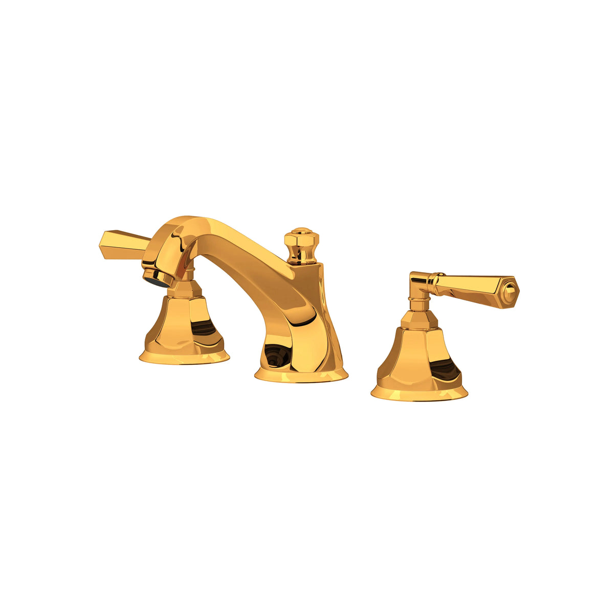 ROHL Palladian Widespread Lavatory Faucet With Low Spout A1908 - Italian Brass