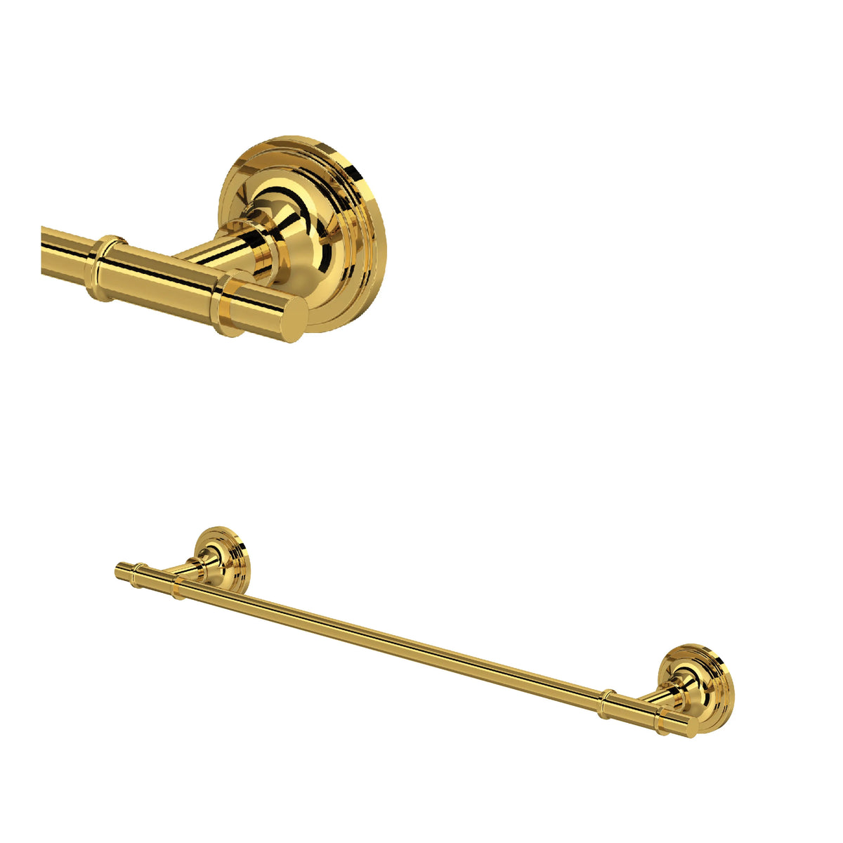 ROHL San Giovanni 18" Towel Bar SG25WTB18 - Unlacquered Brass