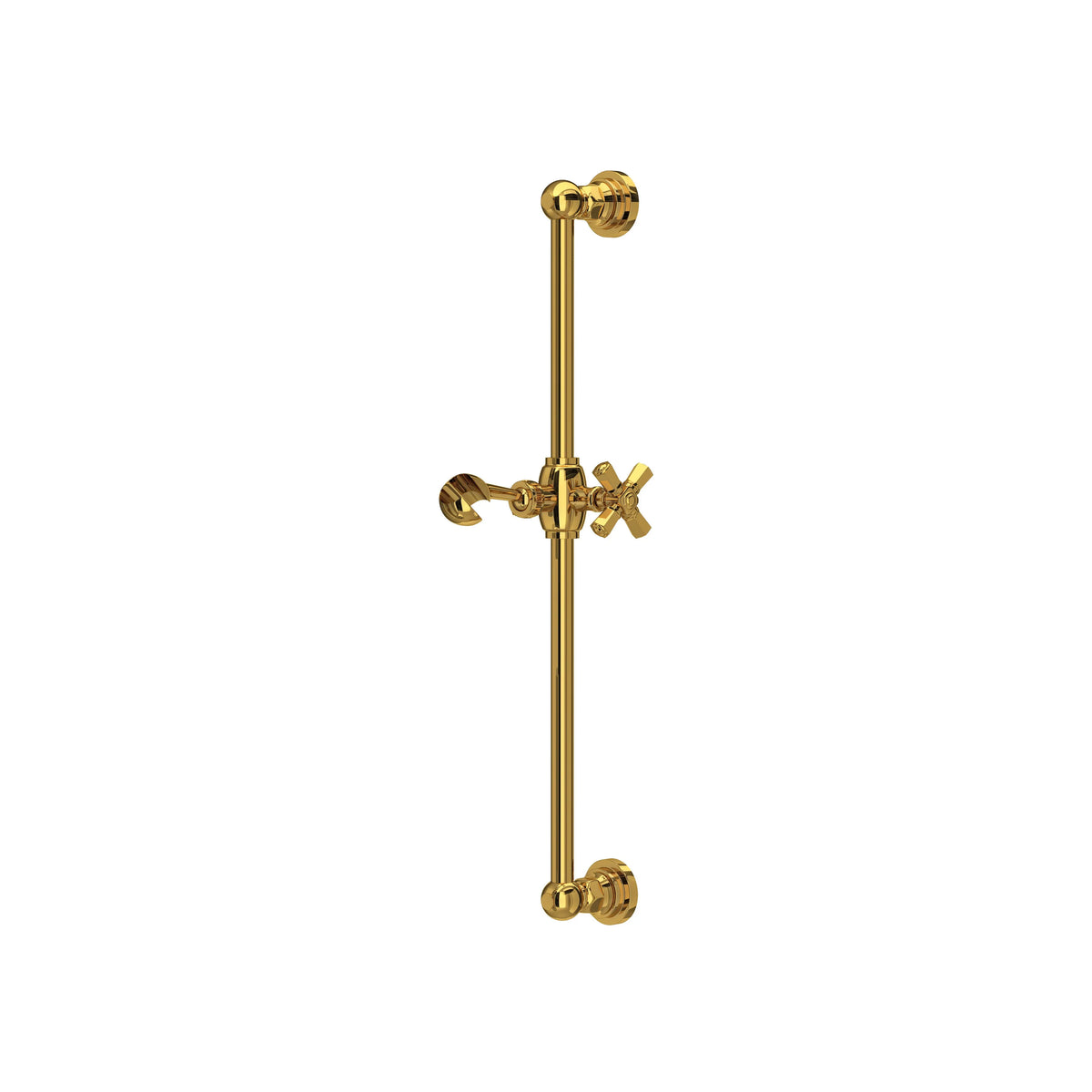 ROHL San Giovanni 21" Slide Bar A8073 - Unlacquered Brass