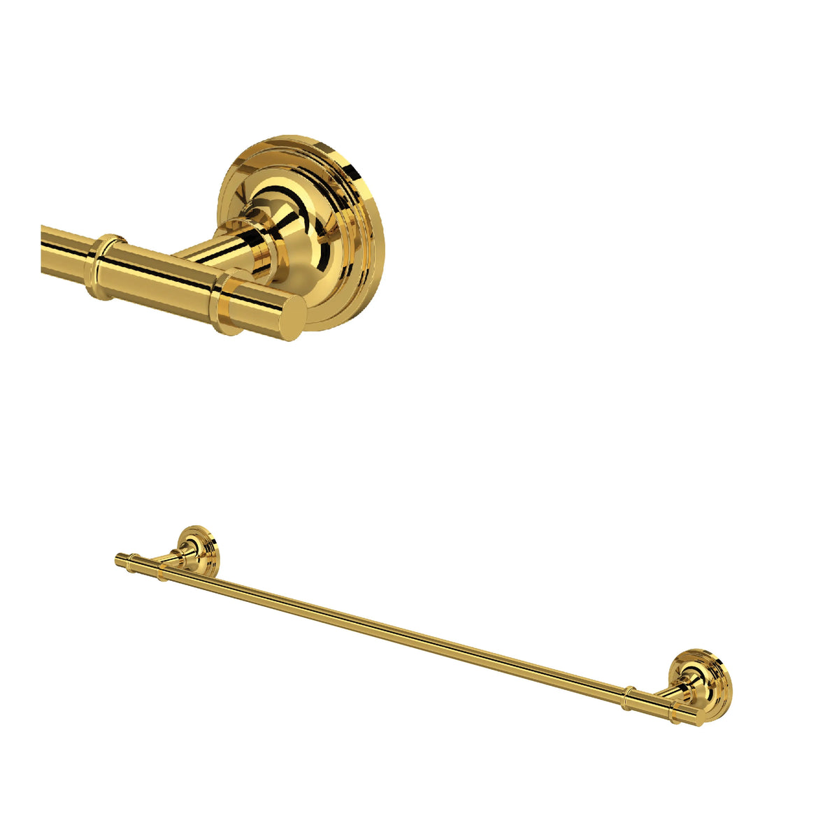 ROHL San Giovanni 24" Towel Bar SG25WTB24 - Unlacquered Brass
