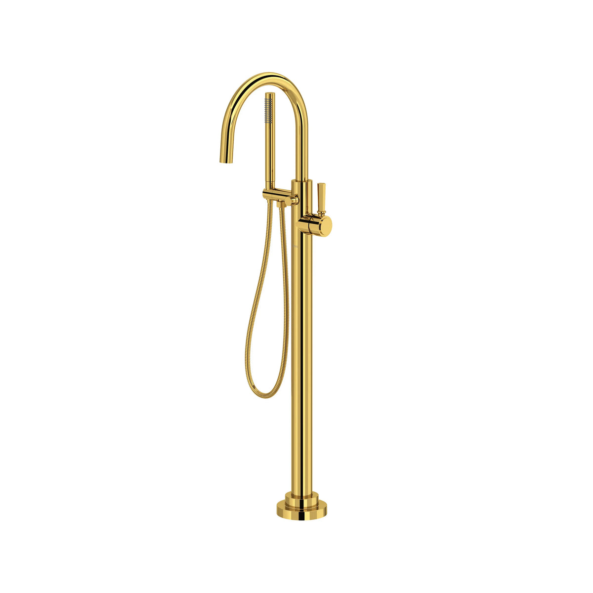 ROHL San Giovanni Floor Mount Tub Filler TSG06HF1 - Unlacquered Brass