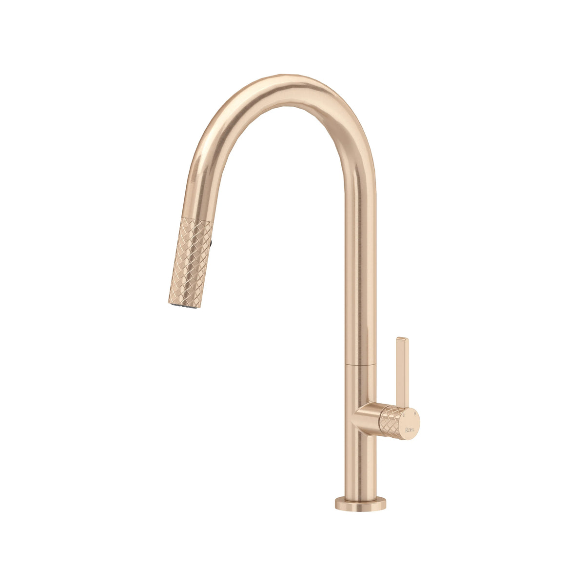 ROHL Tenerife Pull-Down Kitchen Faucet With C-Spout TE55D1 - Vintage Gold