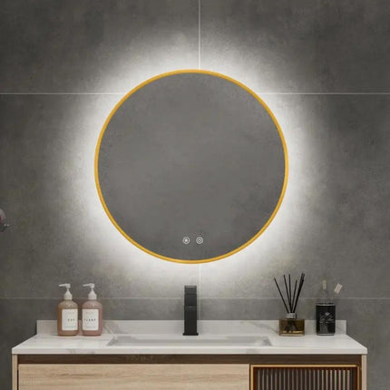 ROUNDY Framed Back Light LED Mirror - LMF624B - Plumbing Market