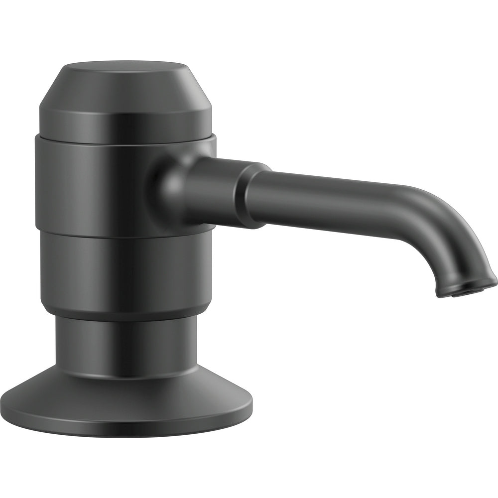 Delta Broderick Soap/Lotion Dispenser With Bottle - Matte Black