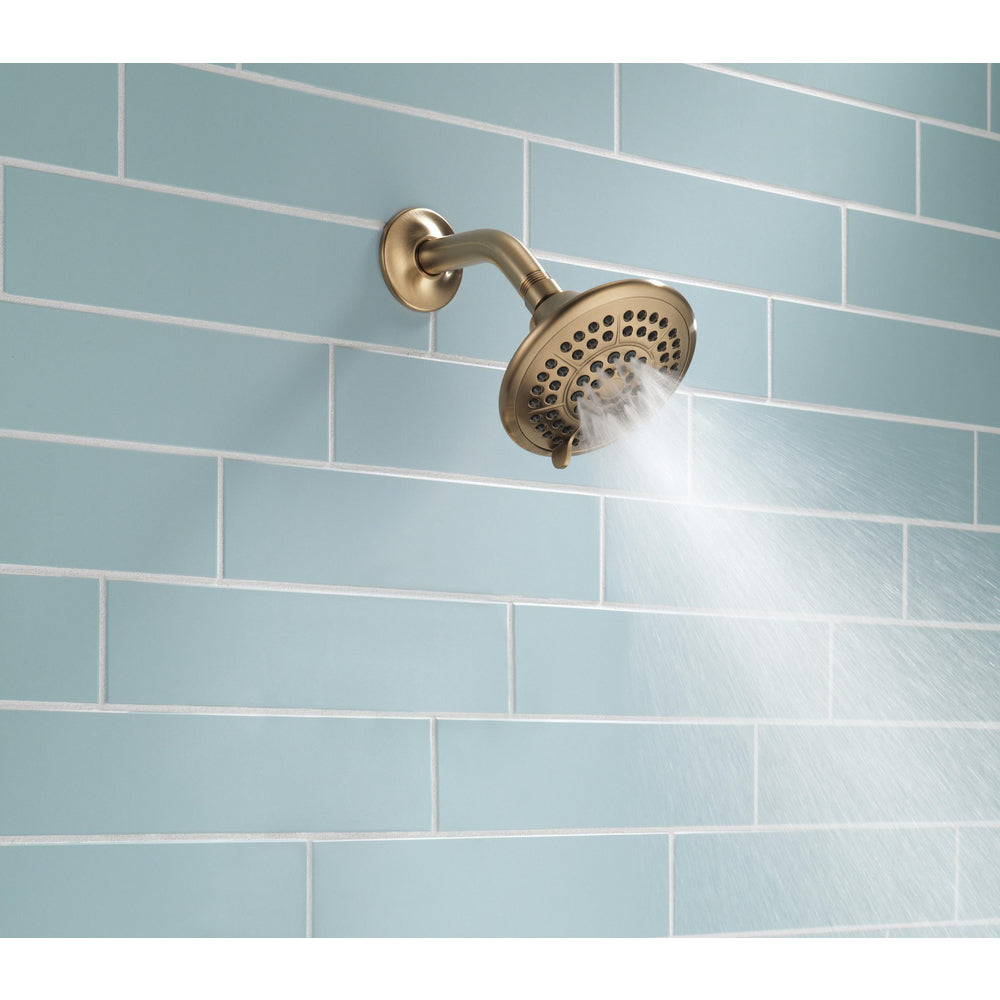 Delta 5-Setting Touch-Clean Showerheads - Champagne Bronze