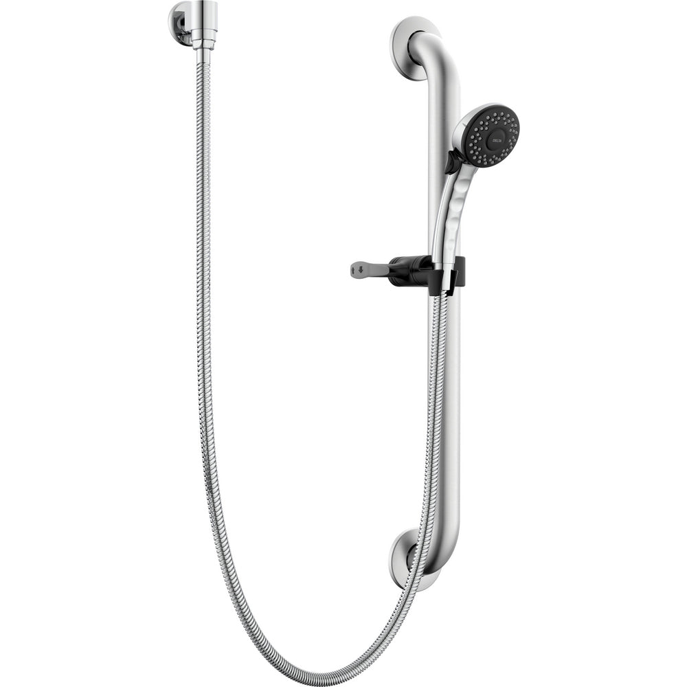 Delta Commercial RPW324HDF-1.5C Single Function Hand Shower with Grab Bar and Elbow