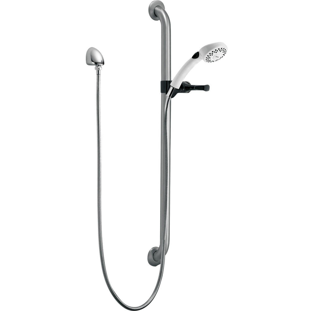 Delta Commercial RPW336HDF-1.5 Single Function Hand Shower with Grab Bar and Elbow