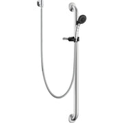 Delta Commercial RPW336HDF-1.5C Single Function Hand Shower with Grab Bar and Elbow - Chrome