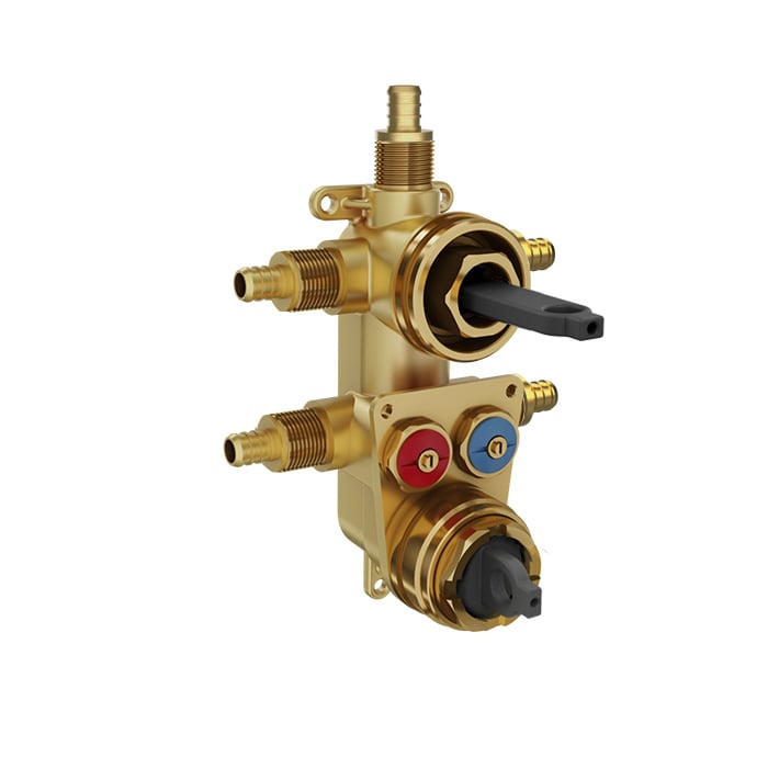 Baril 1-2-3-way Thermostatic Pressure-Balanced Rough-in (PEX) RVA-9501-P0