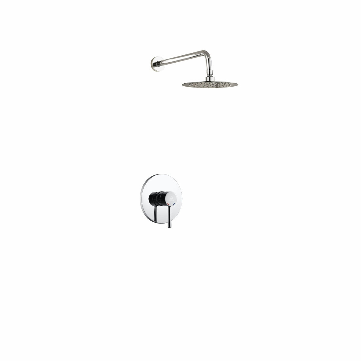 Kube Bath Aqua Rondo Shower Set w/ 8" Rain Shower - Chrome (RWR81V)