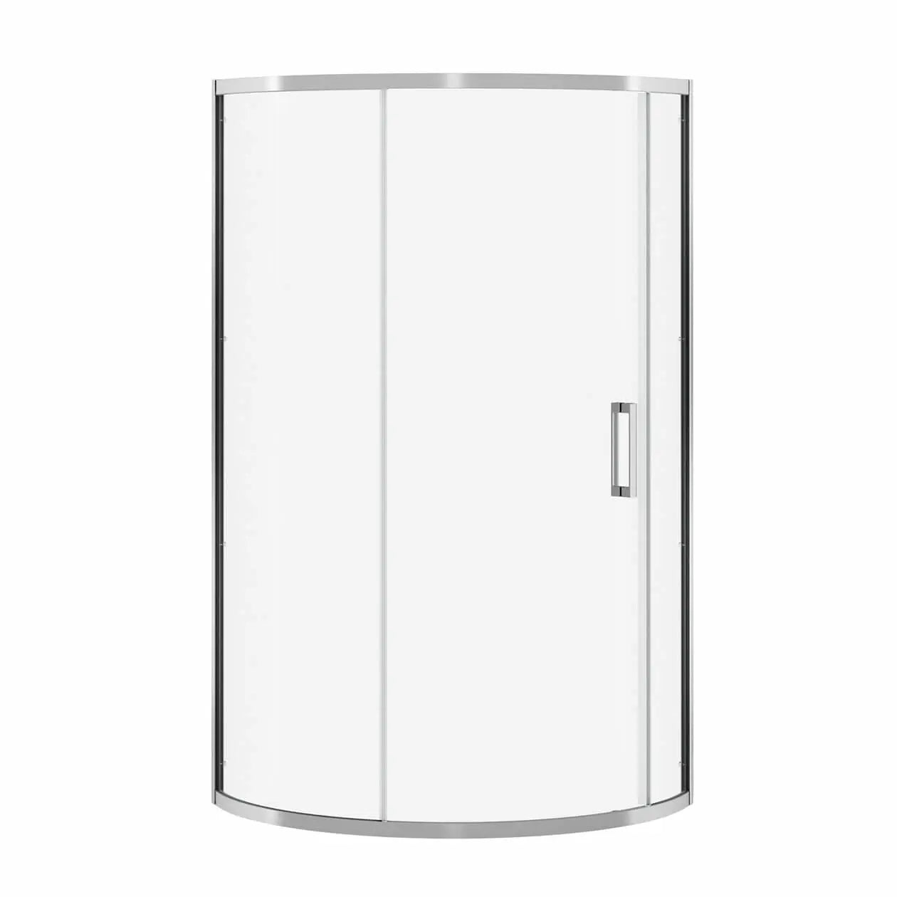 Radia Round 36 x 36 x 71 ½ in. 6 mm Sliding Shower Door for Corner Installation with Clear glass in Chrome - Plumbing Market