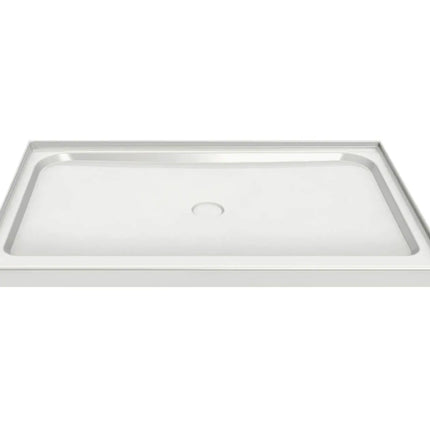 Rectangular Base 6036 3 in. Acrylic Alcove Shower Base with Center Drain in White - Plumbing Market
