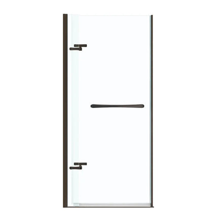 Reveal 71 32 ½-35 ½ x 71 ½ in. 8mm Pivot Shower Door for Alcove Installation with Clear glass in Dark Bronze - Plumbing Market