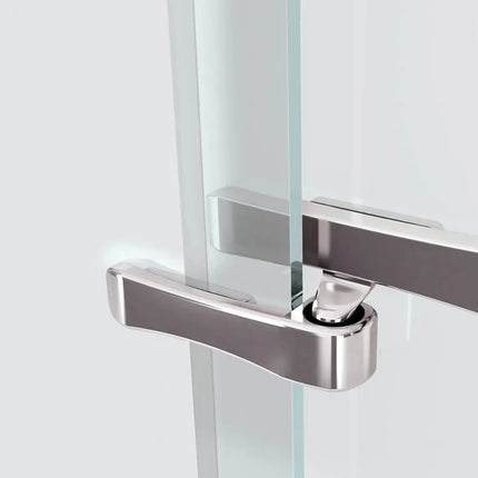 Reveal 71 38-41 x 71 ½ in. 8mm Pivot Shower Door for Alcove Installation with Clear glass in Brushed Nickel - Plumbing Market