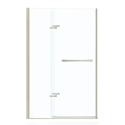 Reveal 71 38-41 x 71 ½ in. 8mm Pivot Shower Door for Alcove Installation with Clear glass in Brushed Nickel - Plumbing Market