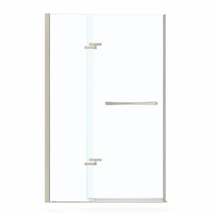 Reveal 71 38-41 x 71 ½ in. 8mm Pivot Shower Door for Alcove Installation with Clear glass in Brushed Nickel - Plumbing Market