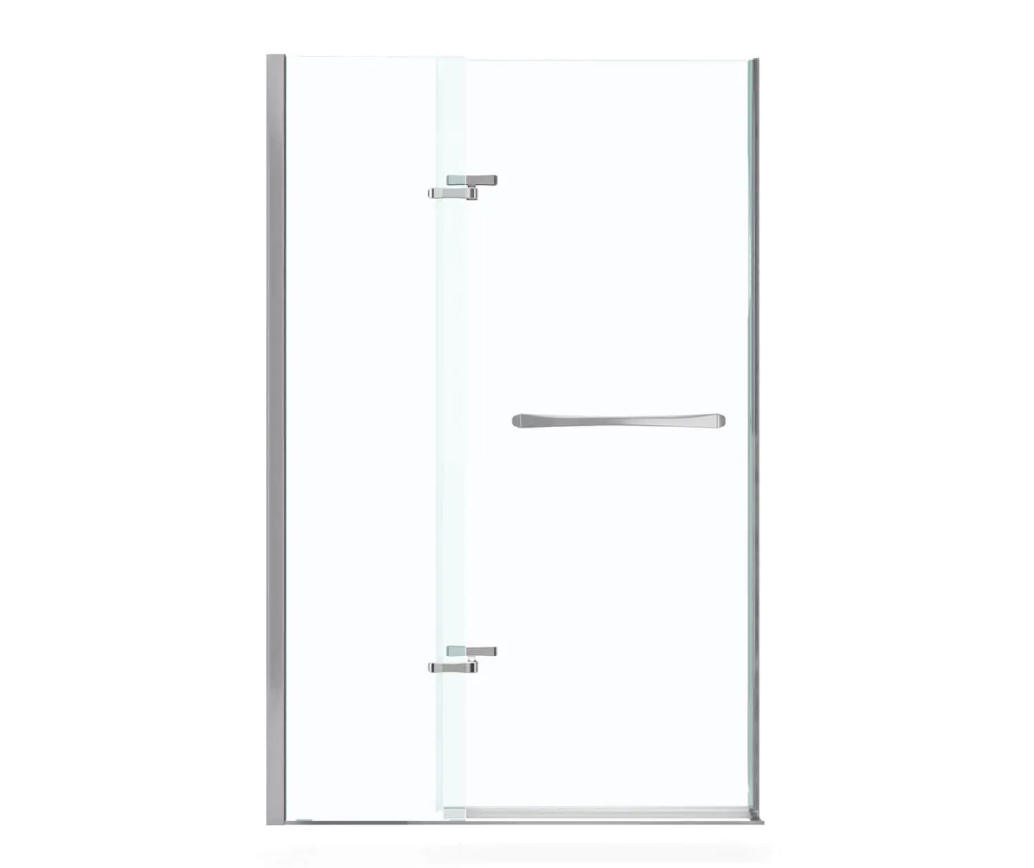 Reveal 71 38-41 x 71 ½ in. 8mm Pivot Shower Door for Alcove Installation with Clear glass in Chrome - Plumbing Market